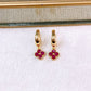 Arete de Chapa de Oro COA2721-1