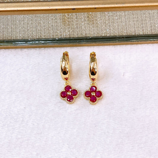 Arete de Chapa de Oro COA2721-1