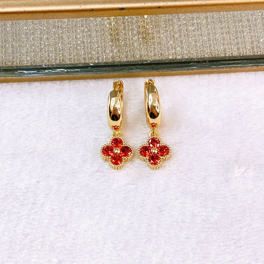 Arete de Chapa de Oro COA2724-1