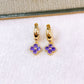 Arete de Chapa de Oro COA2718-1