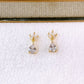 Arete de Chapa de Oro COA2727-1