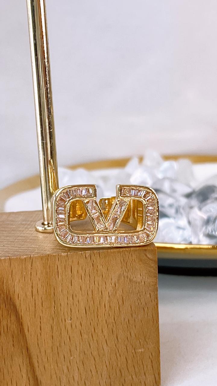 Anillo Chapa de Oro Ajustable ACO1661-1