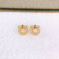 Arete de Chapa de Oro COA2738-1