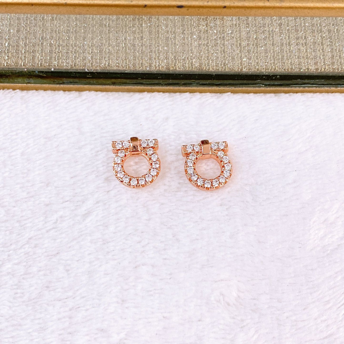Arete de Chapa de Oro COA2738-3