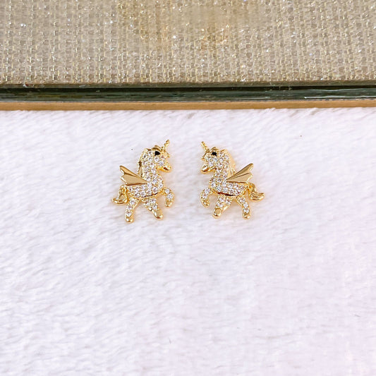 Arete de Chapa de Oro COA2737-1