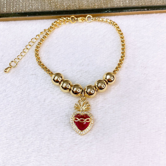 Pulsera de Chapa de Oro COP1810-1