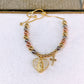 Pulsera de Chapa de Oro COP1808-1