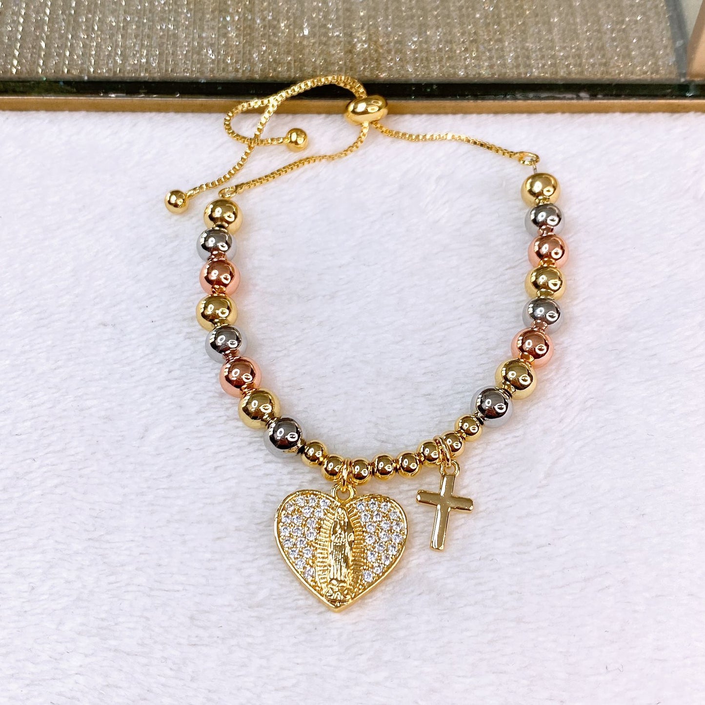 Pulsera de Chapa de Oro COP1808-1