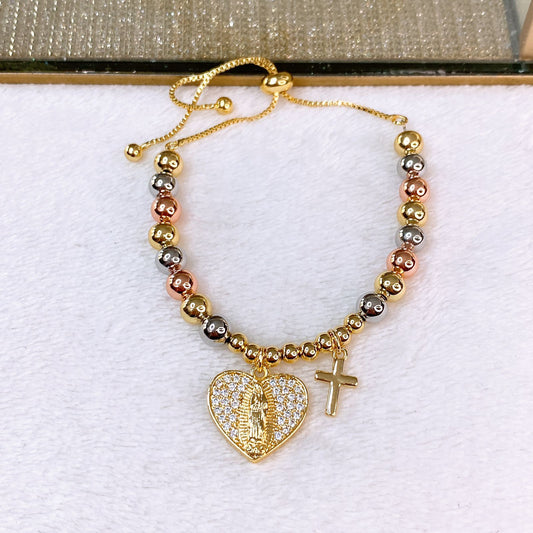 Pulsera de Chapa de Oro COP1808-1