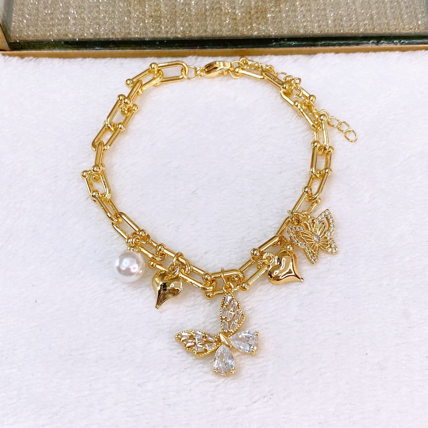 Pulsera de Chapa de Oro COP1839-1
