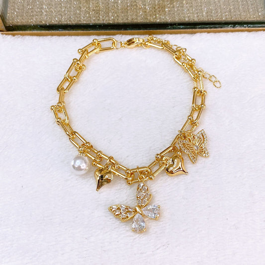 Pulsera de Chapa de Oro COP1839-1