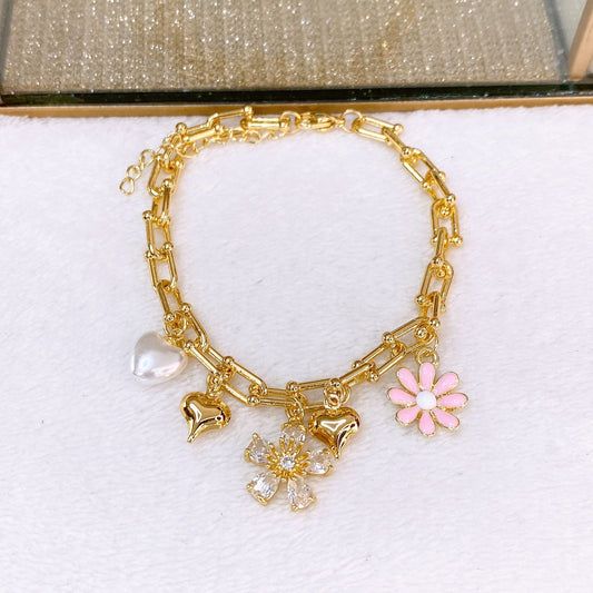 Pulsera de Chapa de Oro COP1834-1