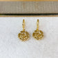 Arete de Chapa de Oro COA2780-1
