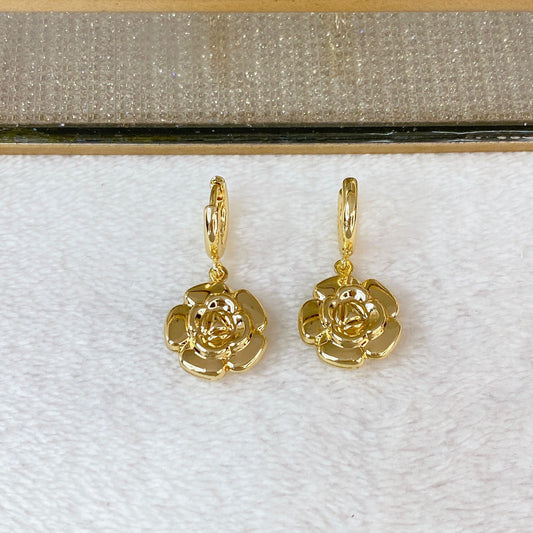 Arete de Chapa de Oro COA2780-1