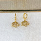 Arete de Chapa de Oro COA2779-1