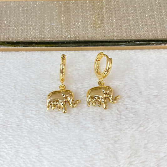 Arete de Chapa de Oro COA2779-1