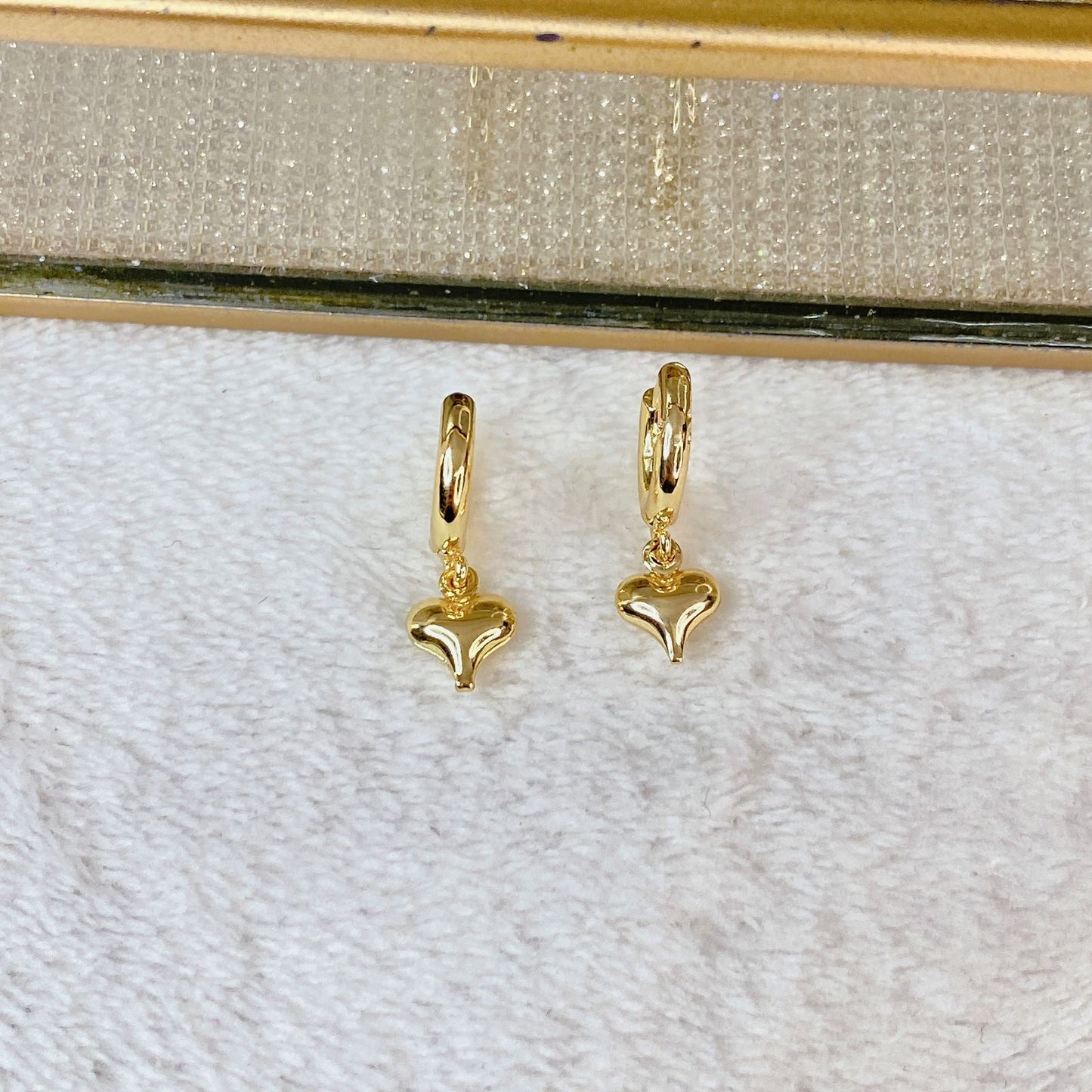 Arete de Chapa de Oro COA2773-1