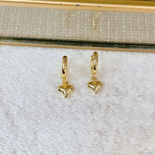 Arete de Chapa de Oro COA2773-1