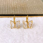 Arete de Chapa de Oro COA2770-2