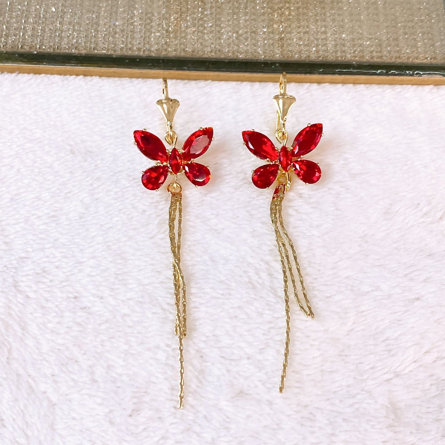 Arete de Chapa de Oro COA2764-6