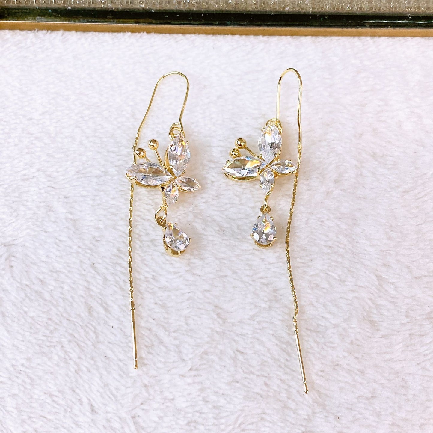 Arete de Chapa de Oro COA2765-1