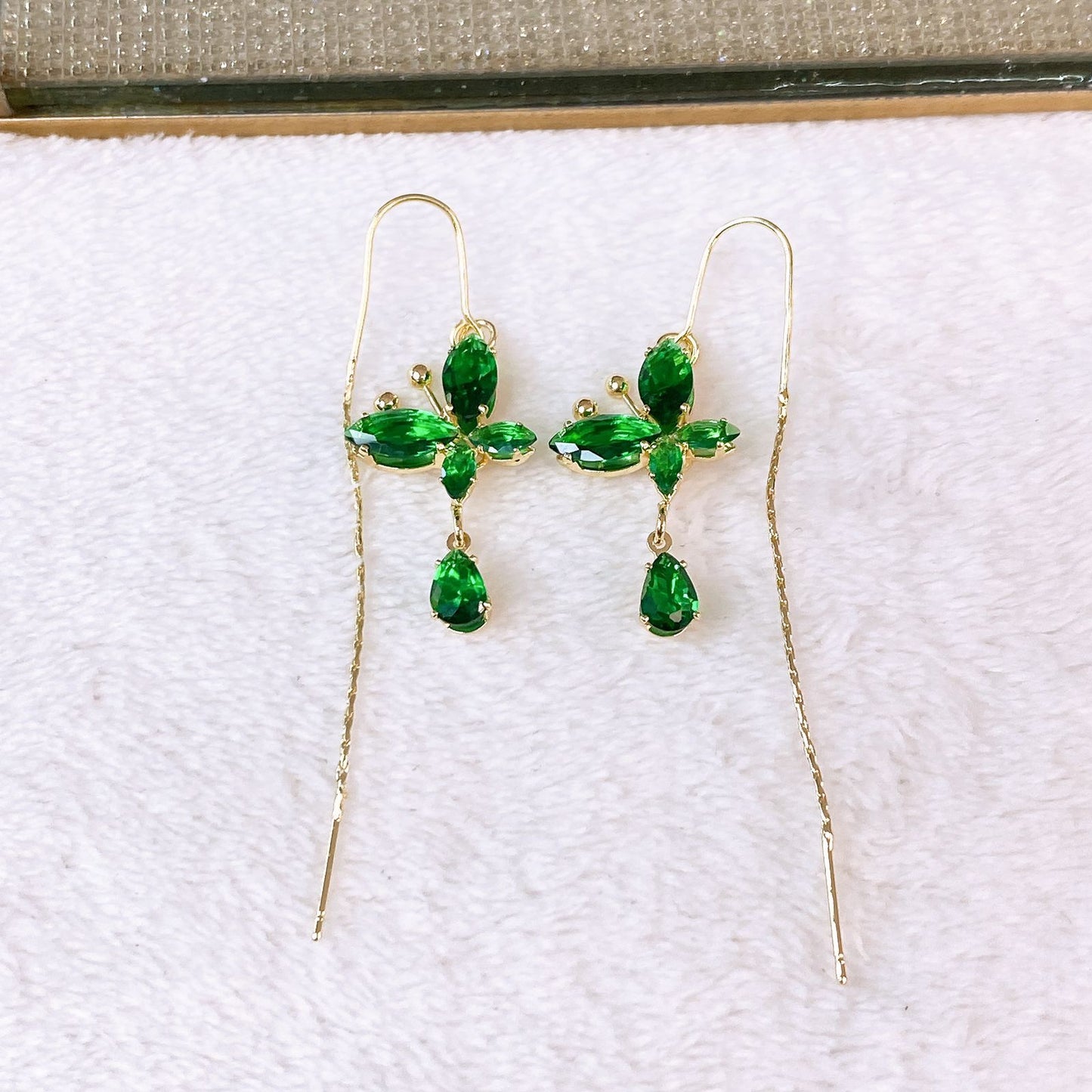 Arete de Chapa de Oro COA2765-3
