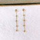Arete de Chapa de Oro COA2767-1