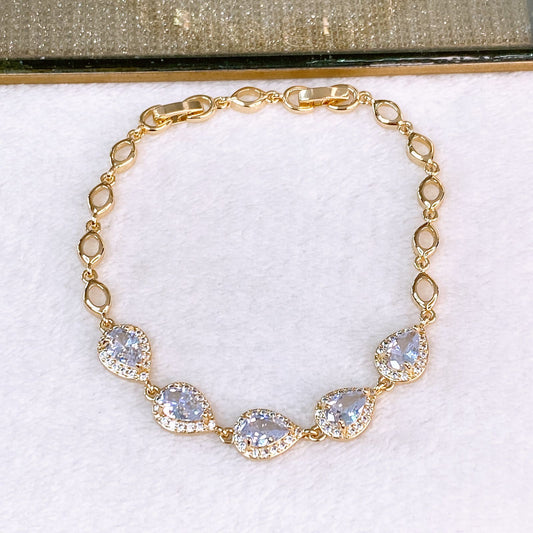 Pulsera de Chapa de Oro COP1856-1