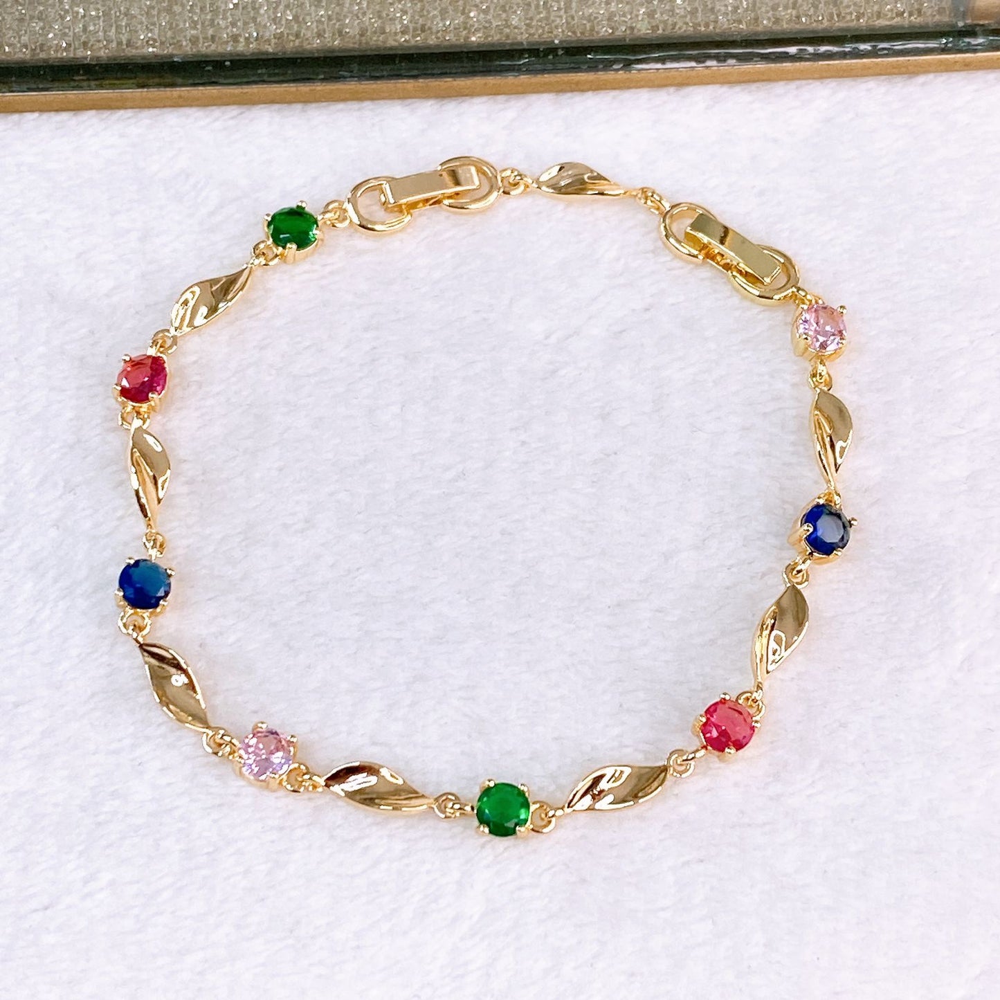 Pulsera de Chapa de Oro COP1855-1