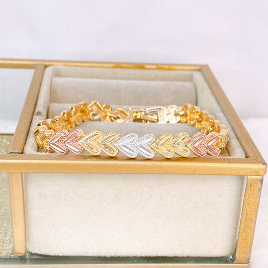 Pulsera de Chapa de Oro COP1871-1