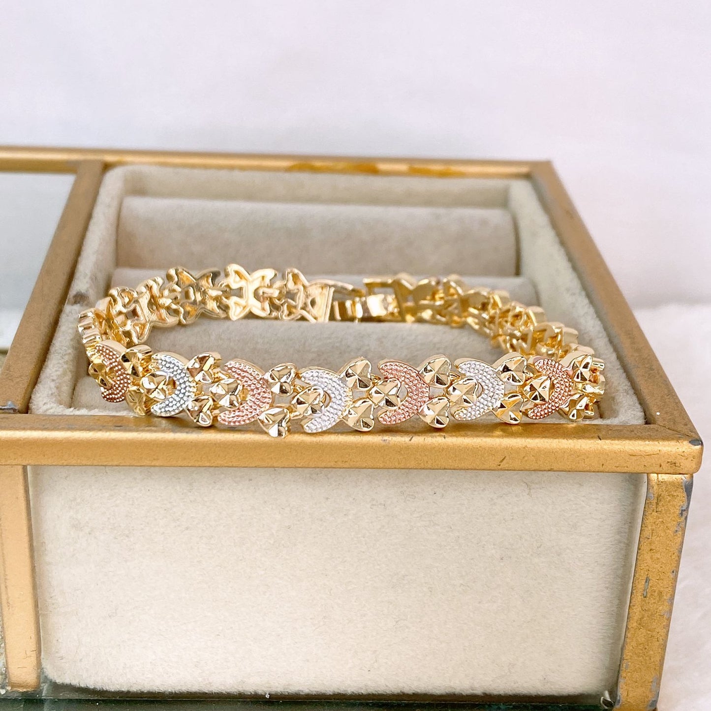 Pulsera de Chapa de Oro COP1872-1