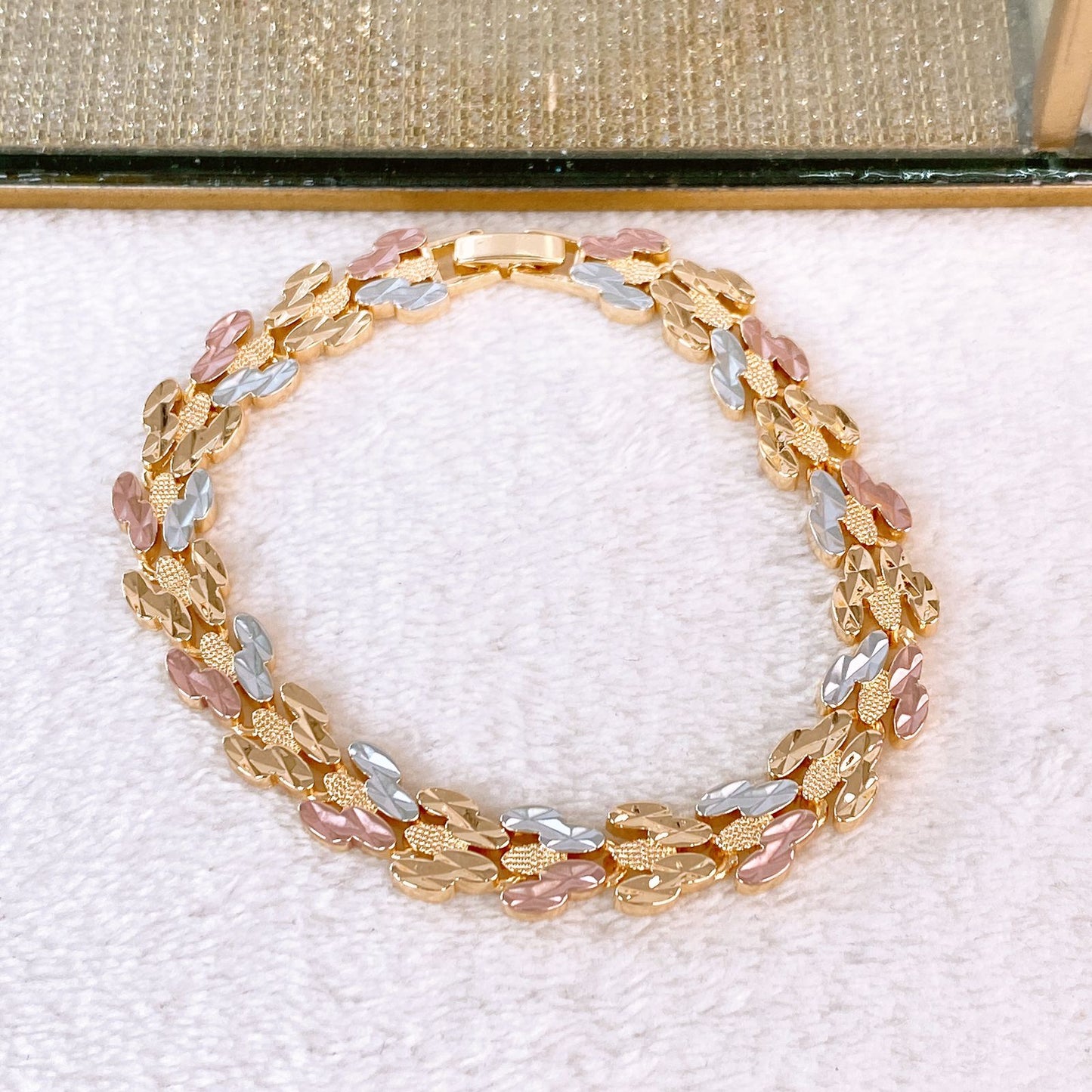 Pulsera de Chapa de Oro COP1875-1
