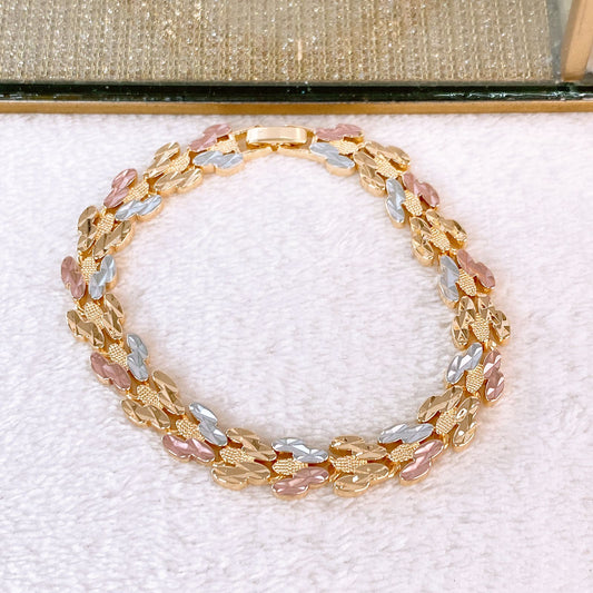 Pulsera de Chapa de Oro COP1875-1