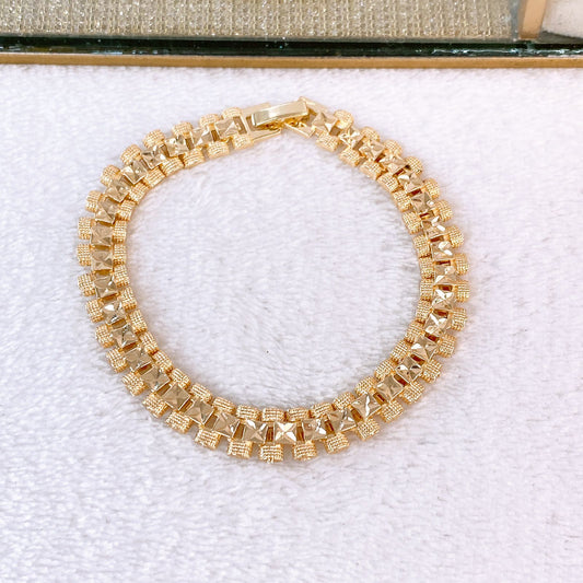 Pulsera de Chapa de Oro COP1860-1