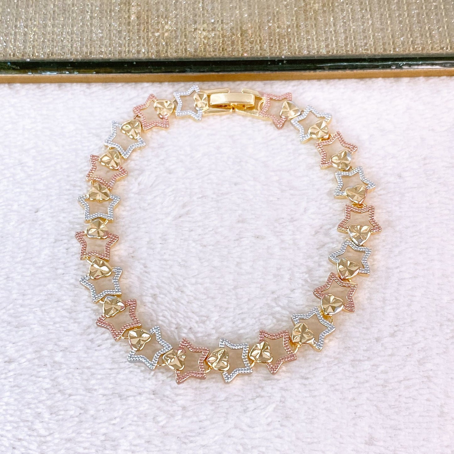 Pulsera de Chapa de Oro COP1874-1