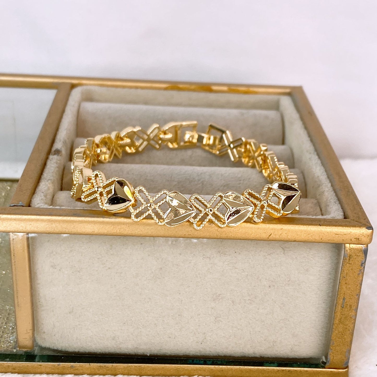Pulsera de Chapa de Oro COP1864-1
