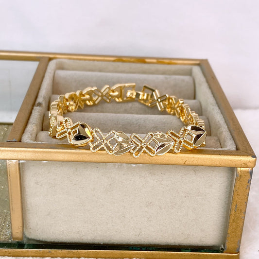 Pulsera de Chapa de Oro COP1864-1