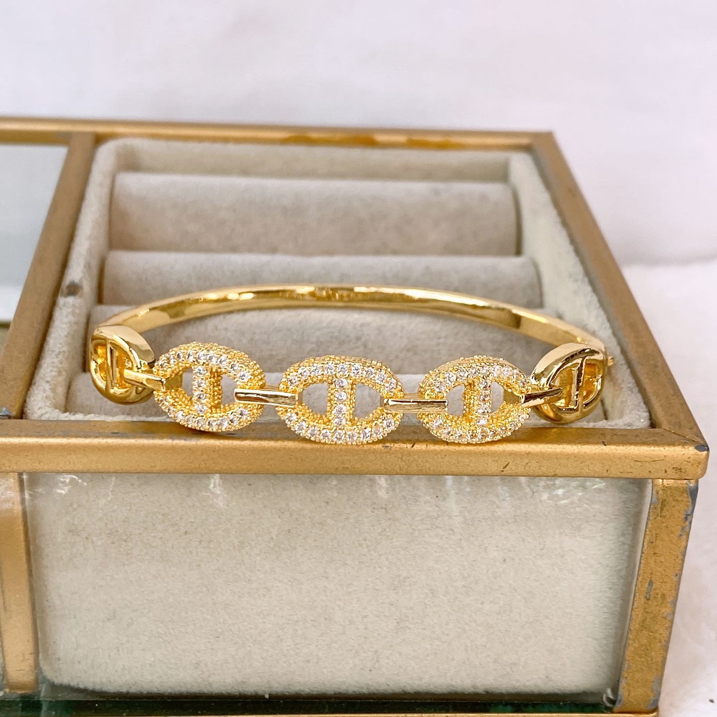 Pulsera de Chapa de Oro COP1841-1