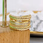 Anillo Chapa de Oro Ajustable ACO1667-1