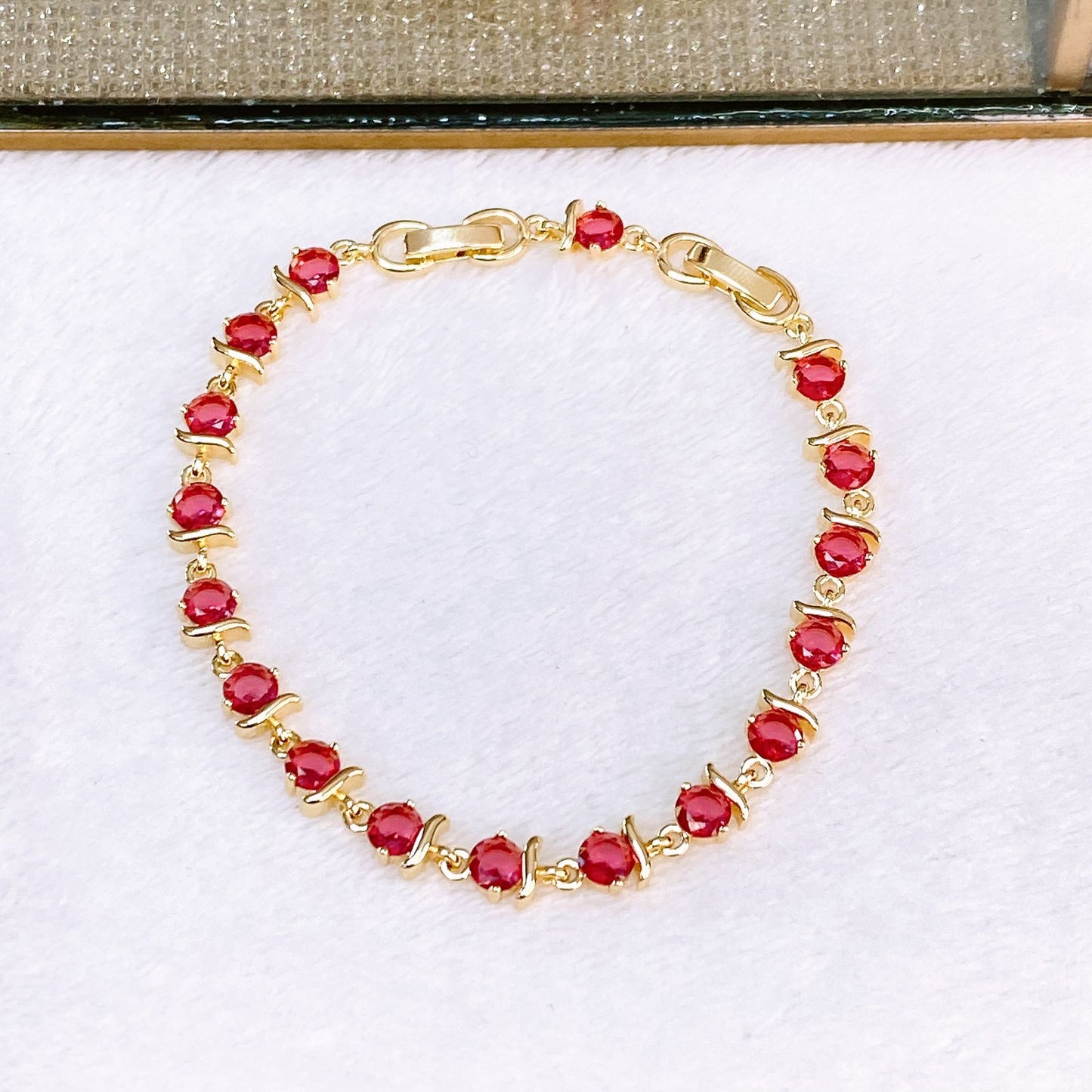 Pulsera de Chapa de Oro COP1876-1