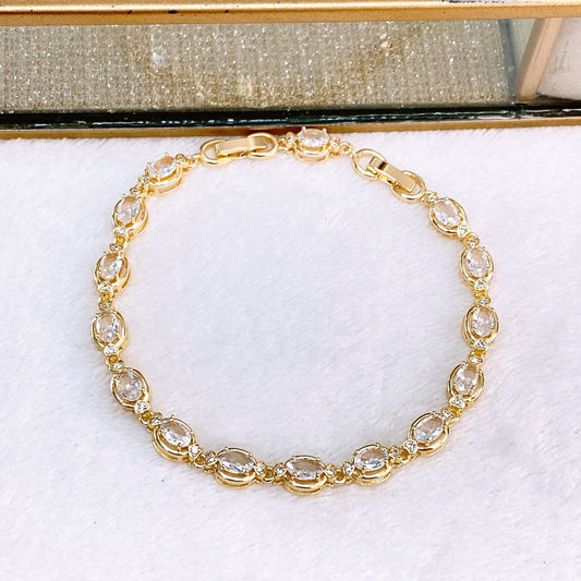 Pulsera de Chapa de Oro COP1877-1