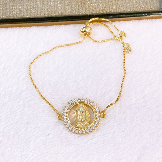 Pulsera de Chapa de Oro COP1885-1