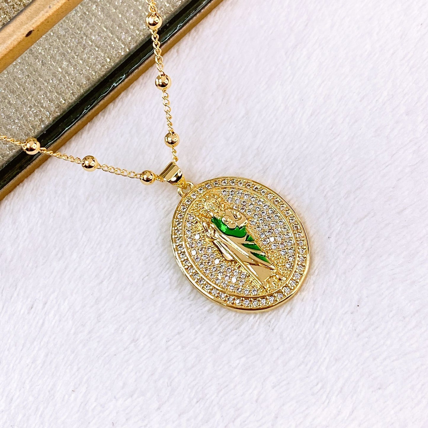 Collar de Chapa de Oro CC2492-1