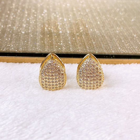Arete de Chapa de Oro COA2800-1