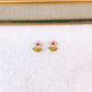Arete de Chapa de Oro COA2786-2