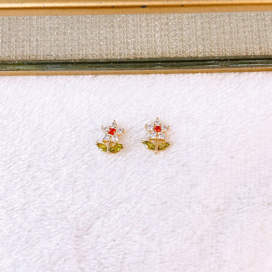 Arete de Chapa de Oro COA2786-2