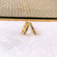 Arete de Chapa de Oro COA2782-1