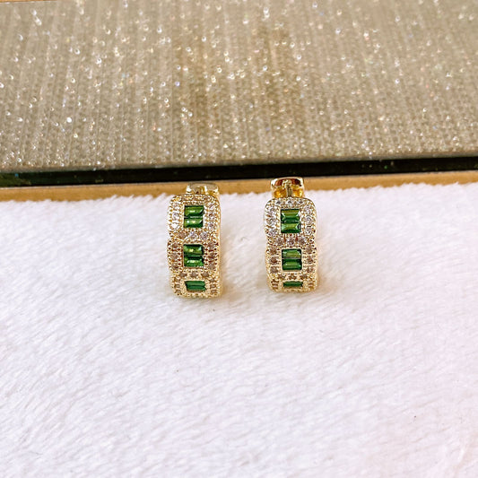 Arete de Chapa de Oro COA2812-2