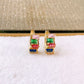 Arete de Chapa de Oro COA2813-2