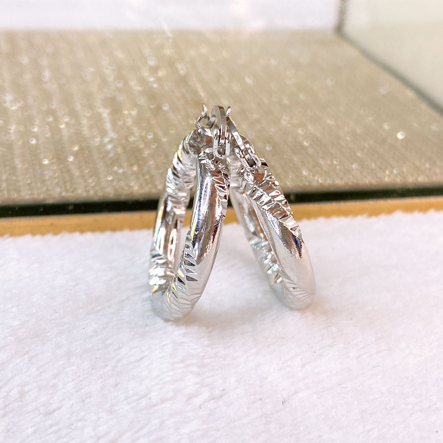 Arete de Chapa de Oro COA2793-2
